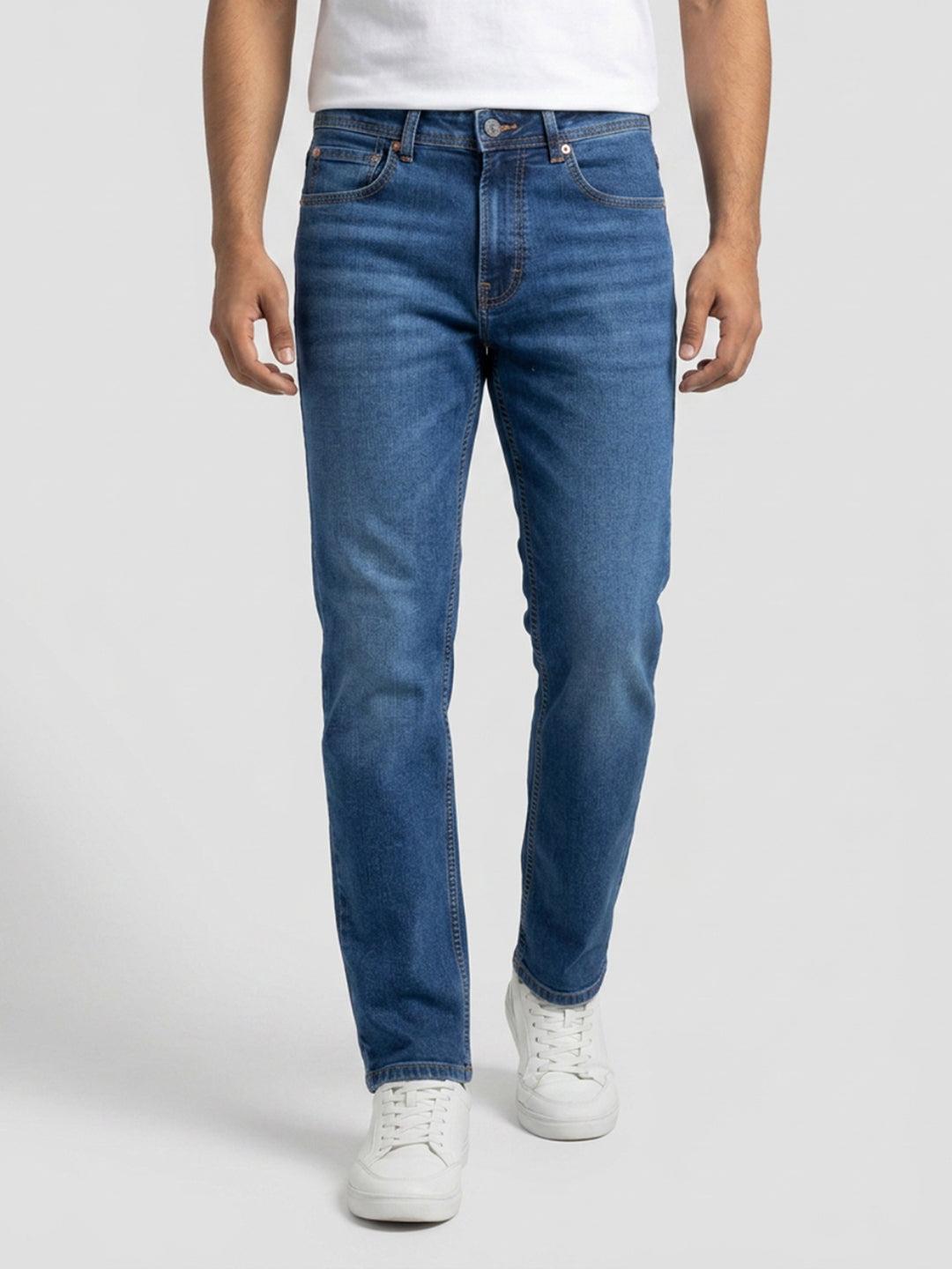 Men Chico Jeans Relaxed Fit Mid Blue Mid Rise