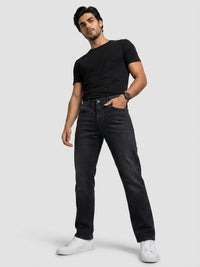 Men Chico Jeans Relaxed Fit Black Mid Rise