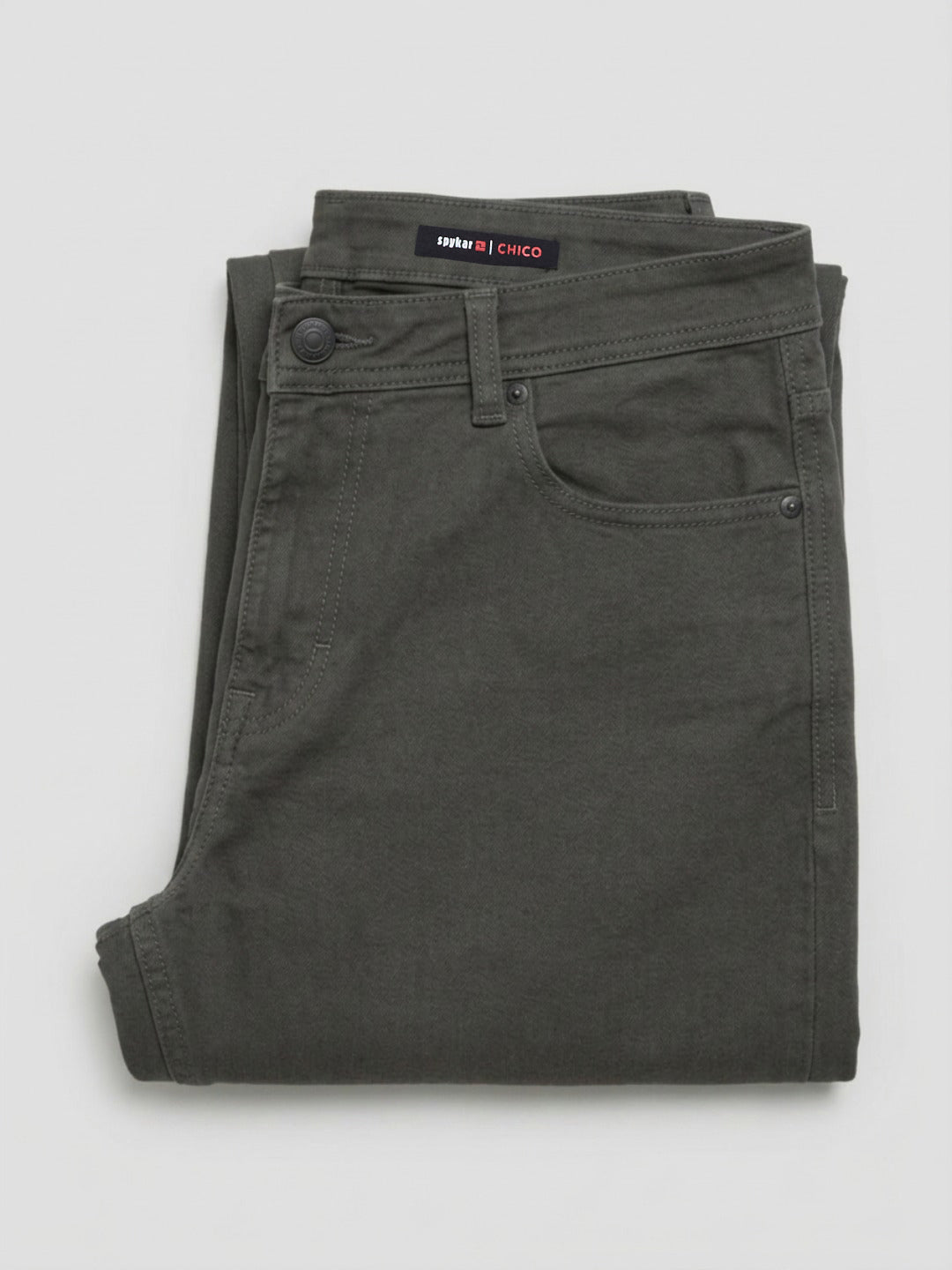 Men Chico Jeans Relaxed Fit Green Mid Rise