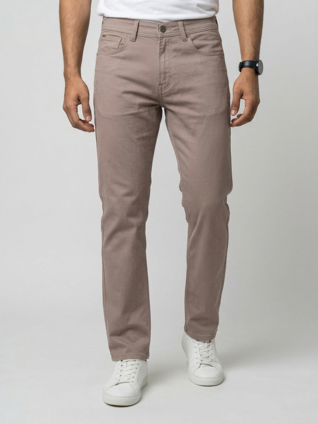Men Chico Jeans Relaxed Fit Brown Mid Rise