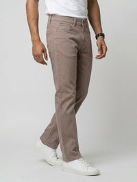 Men Chico Jeans Relaxed Fit Brown Mid Rise