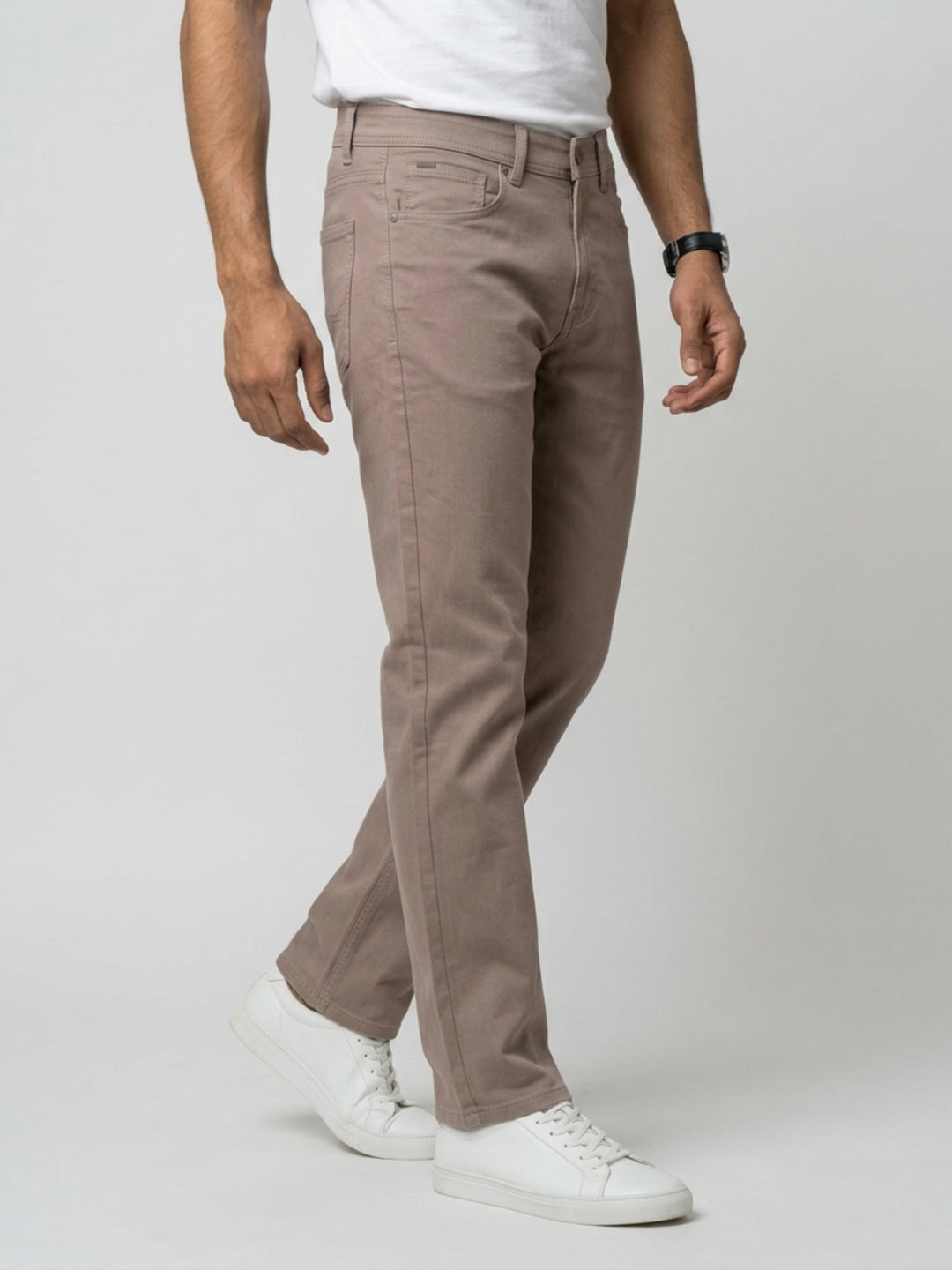 Men Chico Jeans Relaxed Fit Brown Mid Rise