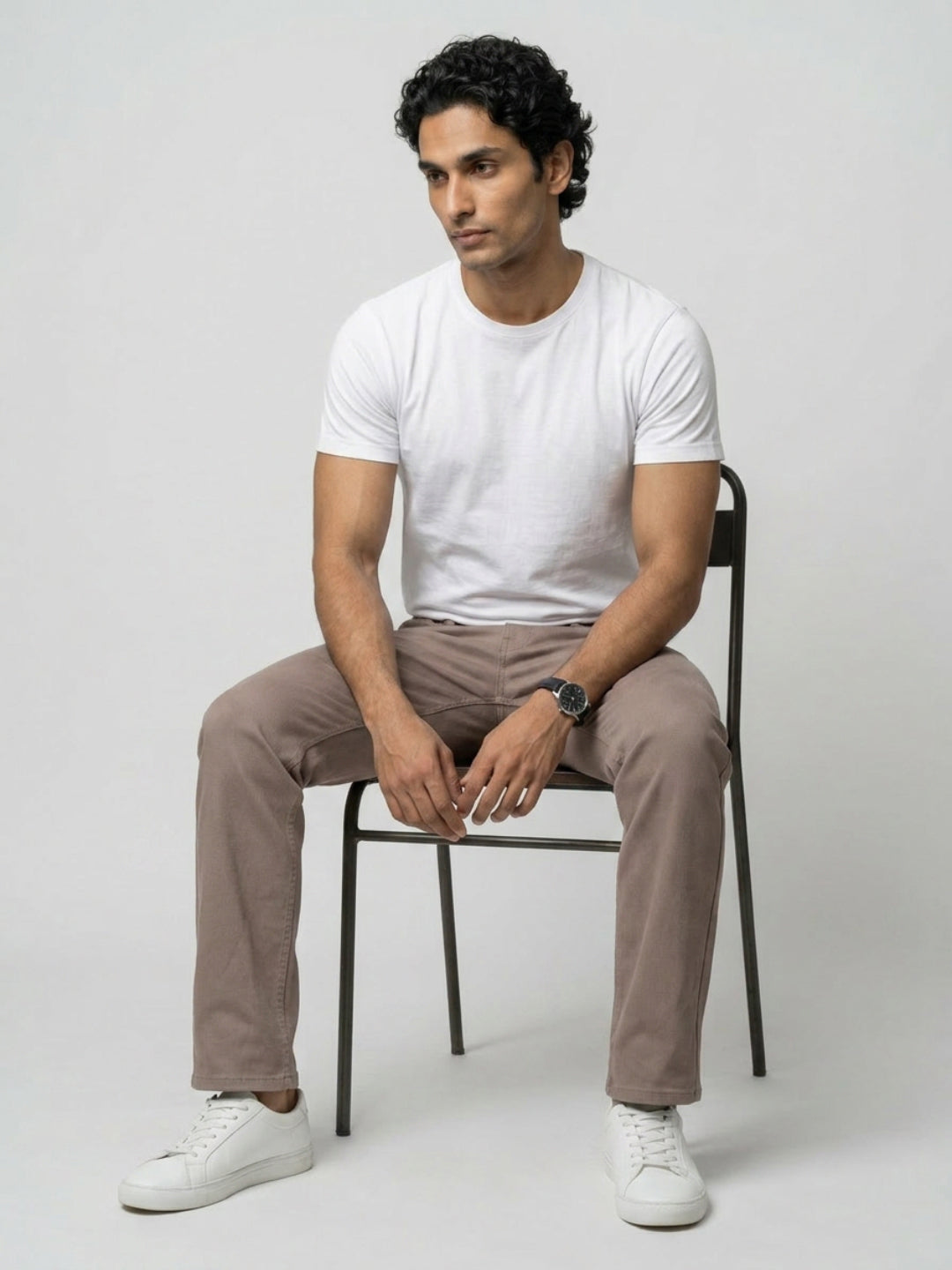 Men Chico Jeans Relaxed Fit Brown Mid Rise
