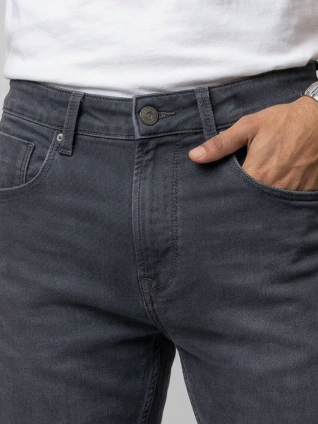 Men Chico Jeans Relaxed Fit Dark Grey Mid Rise