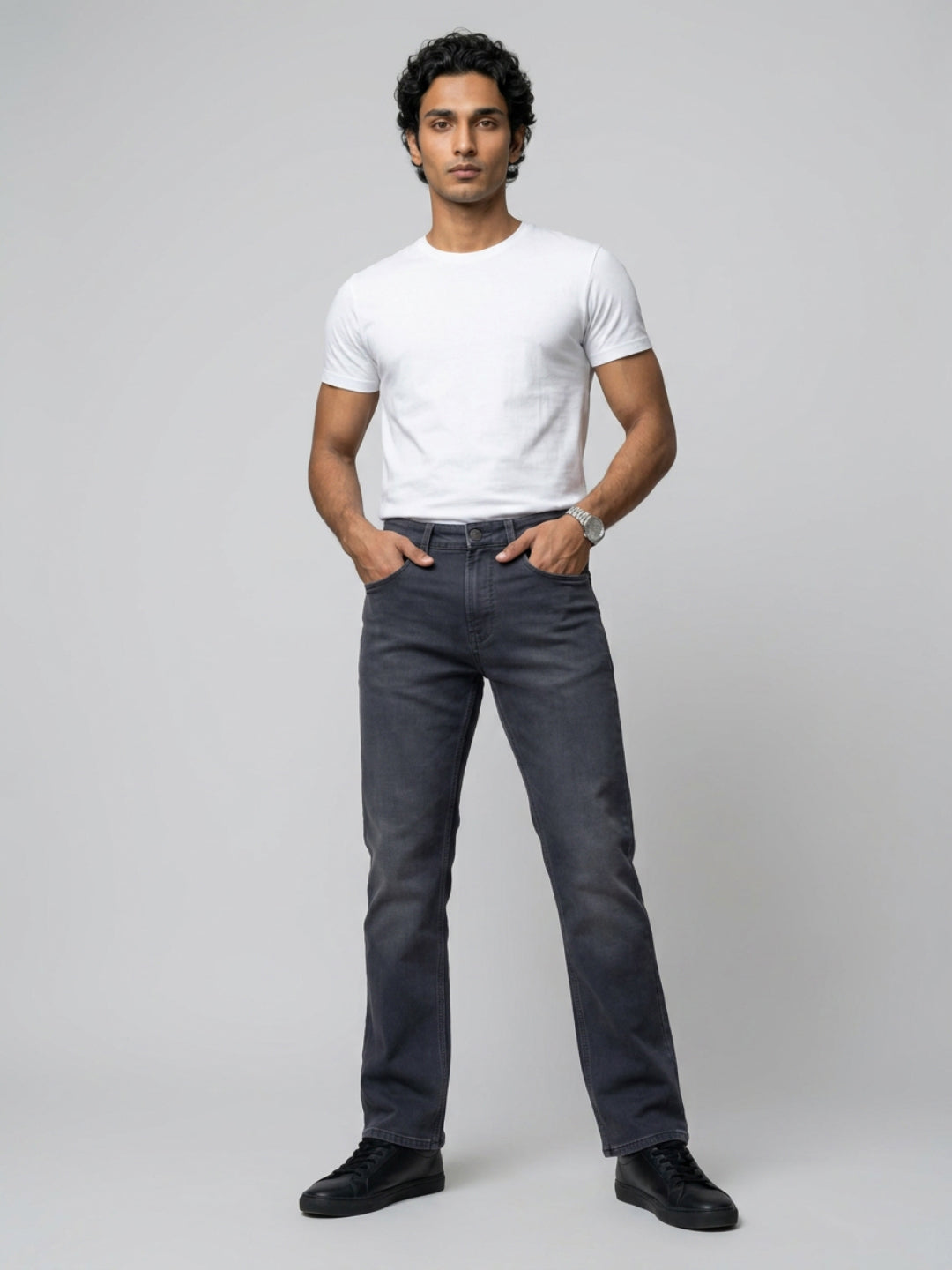 Men Chico Jeans Relaxed Fit Dark Grey Mid Rise