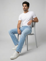 Men Chico Jeans Relaxed Fit Light Blue Mid Rise