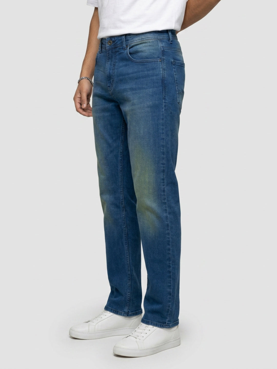 Men Chico Jeans Relaxed Fit Mid Blue Mid Rise