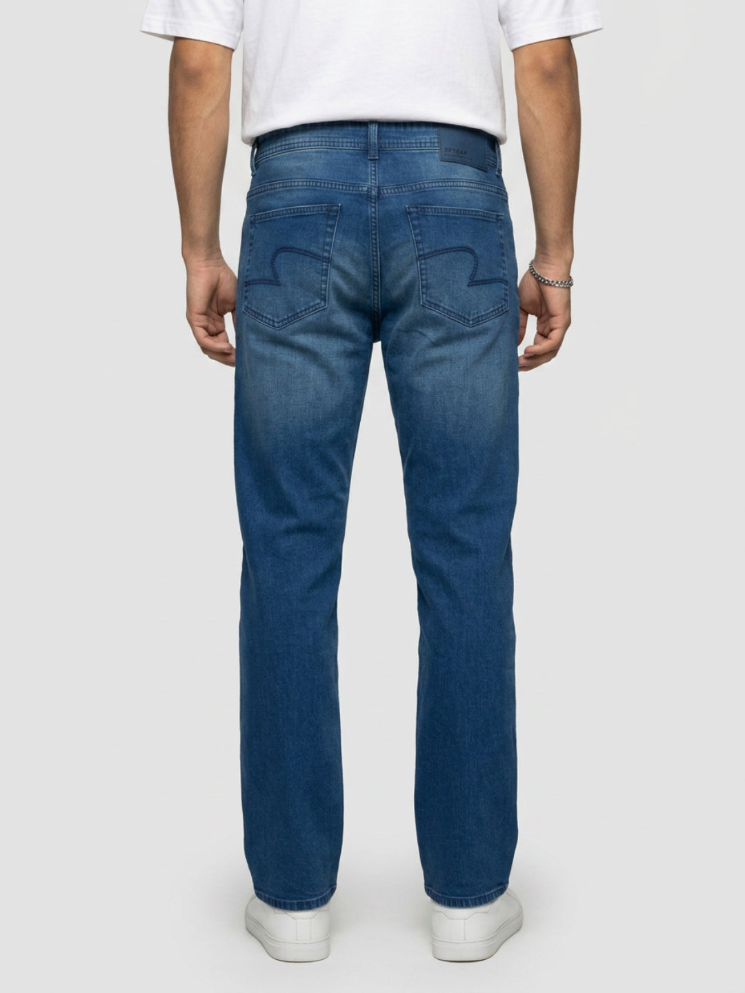 Men Chico Jeans Relaxed Fit Mid Blue Mid Rise