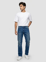 Men Chico Jeans Relaxed Fit Mid Blue Mid Rise