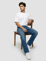 Men Chico Jeans Relaxed Fit Mid Blue Mid Rise
