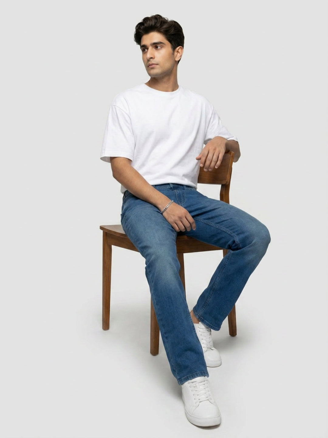 Men Chico Jeans Relaxed Fit Mid Blue Mid Rise
