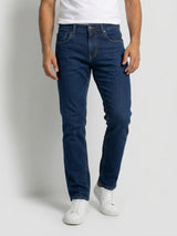 Men Chico Jeans Relaxed Fit Dark Blue Mid Rise