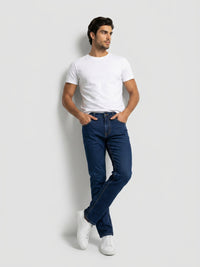 Men Chico Jeans Relaxed Fit Dark Blue Mid Rise