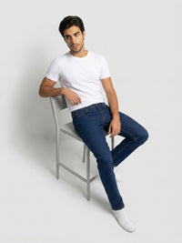 Men Chico Jeans Relaxed Fit Dark Blue Mid Rise