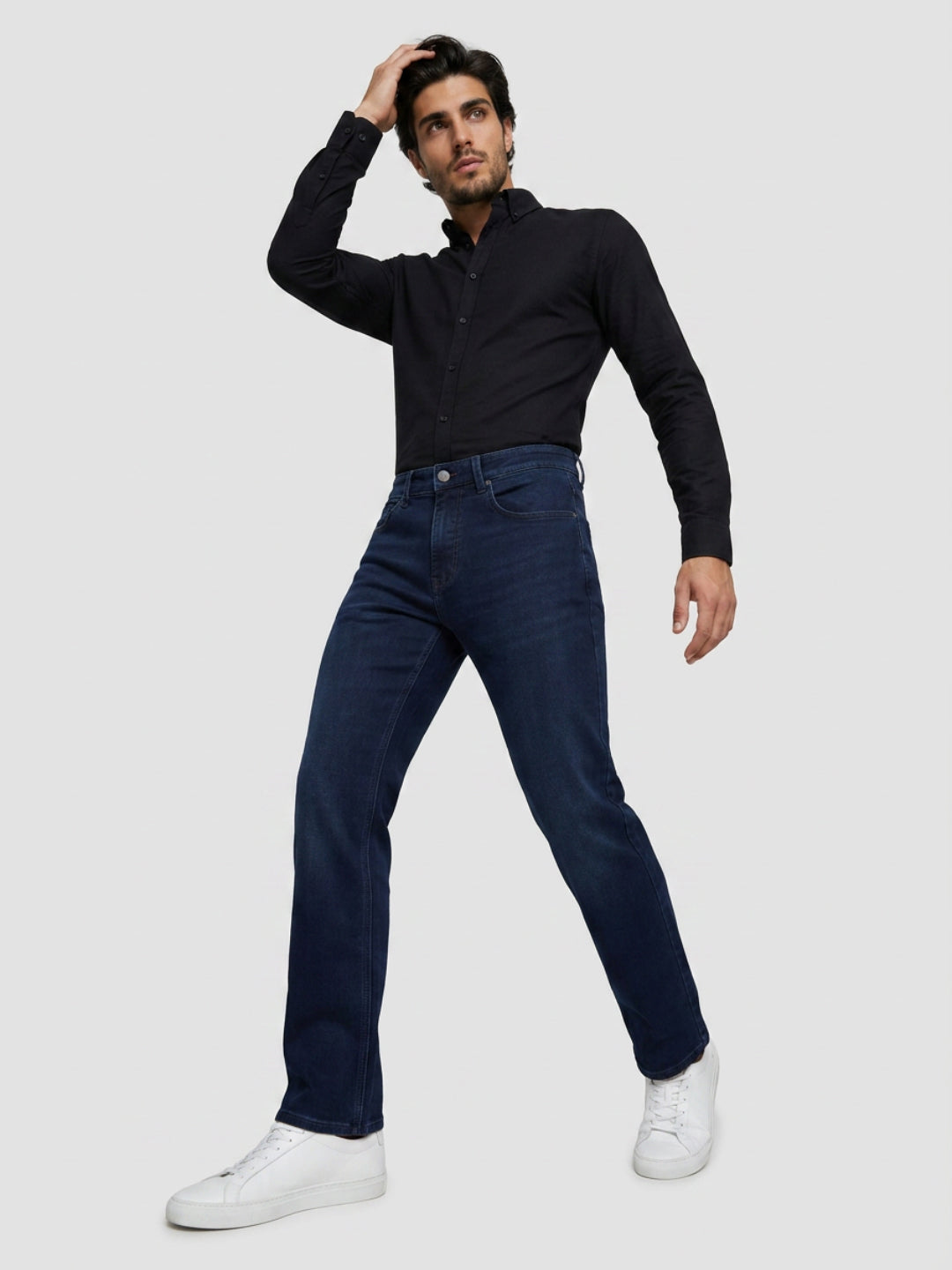 Men Chico Jeans Relaxed Fit Dark Blue Mid Rise