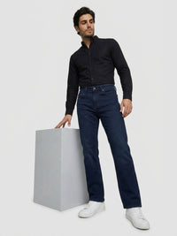 Men Chico Jeans Relaxed Fit Dark Blue Mid Rise