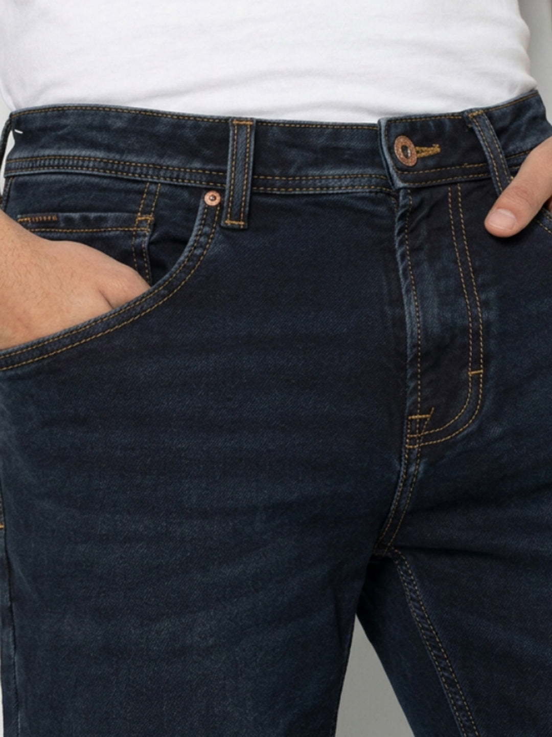 Men Chico Jeans Relaxed Fit Dark Blue Mid Rise