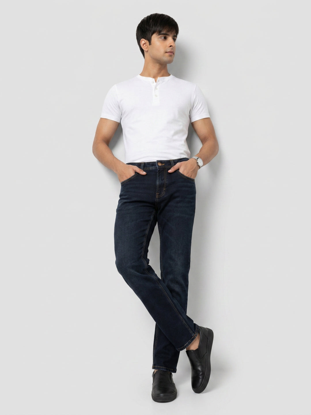 Men Chico Jeans Relaxed Fit Dark Blue Mid Rise