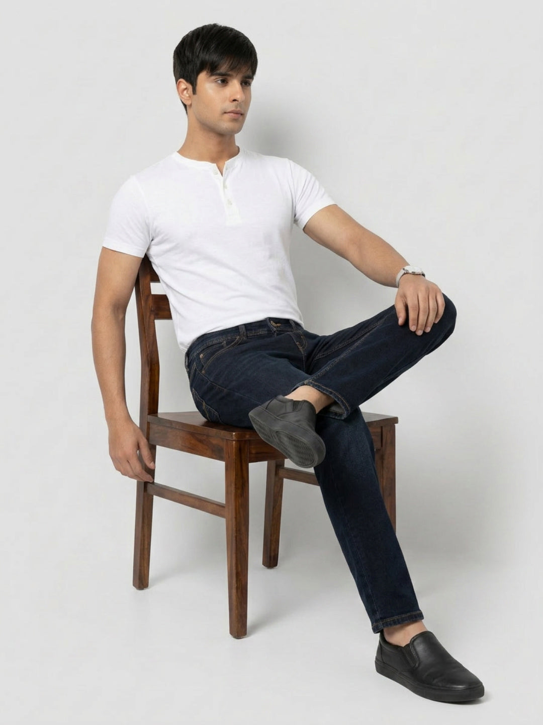 Men Chico Jeans Relaxed Fit Dark Blue Mid Rise
