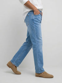 Men Chico Jeans Relaxed Fit Mid Blue Mid Rise