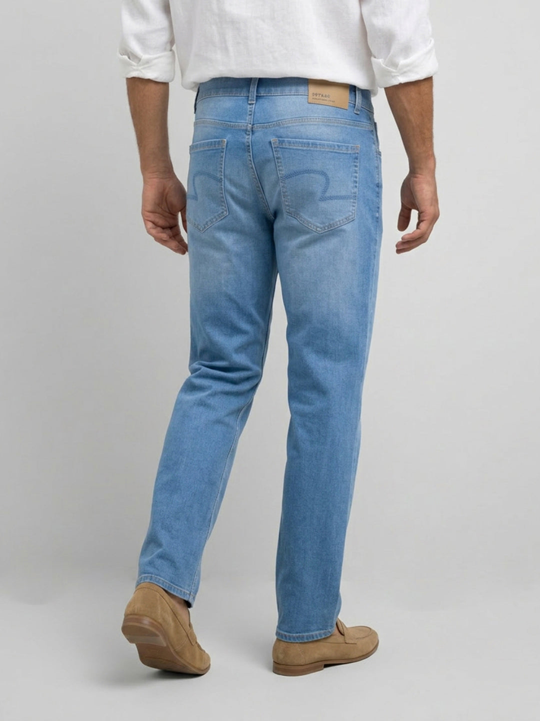 Men Chico Jeans Relaxed Fit Mid Blue Mid Rise