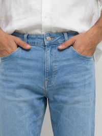 Men Chico Jeans Relaxed Fit Mid Blue Mid Rise