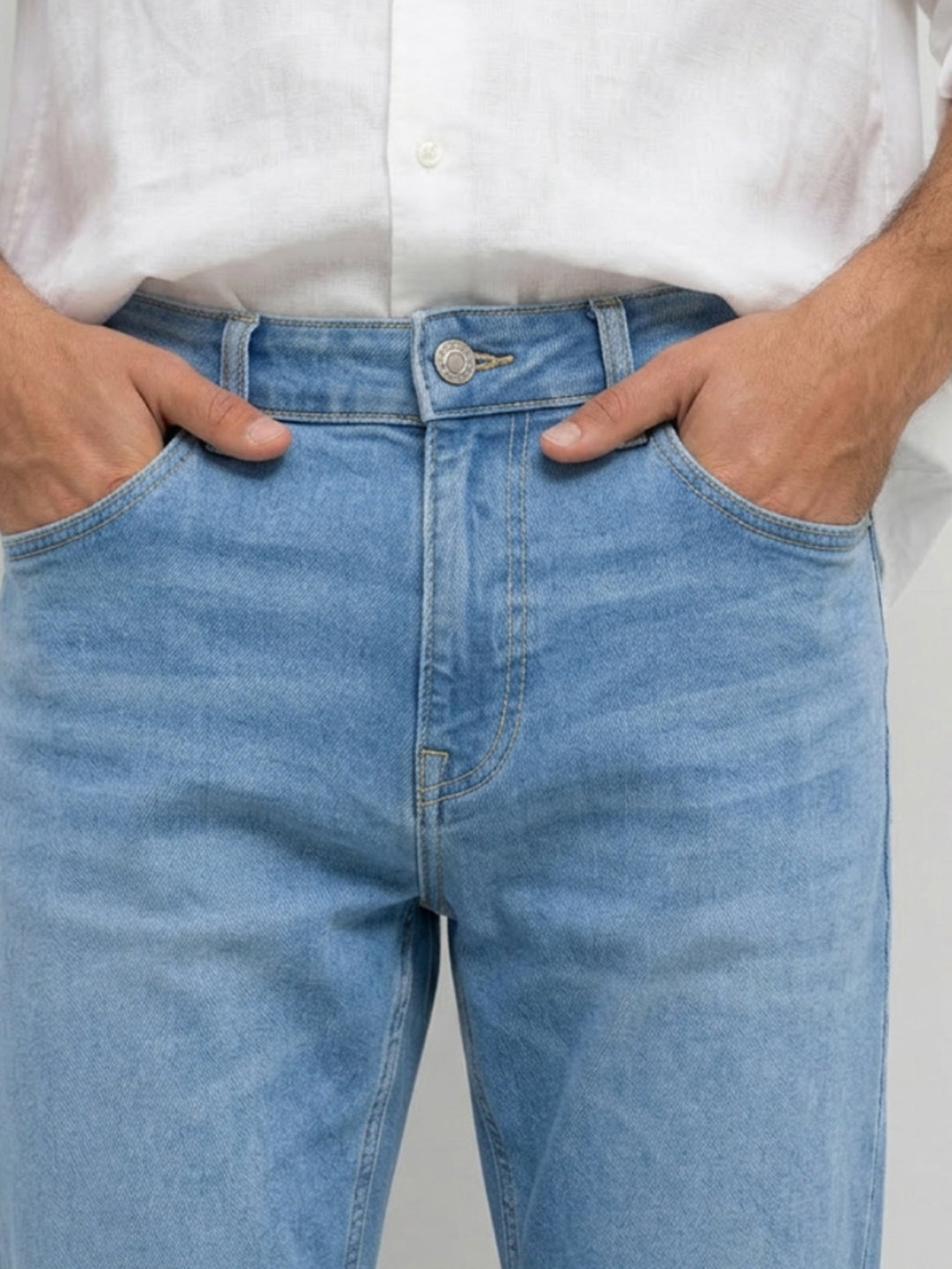 Men Chico Jeans Relaxed Fit Mid Blue Mid Rise