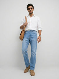 Men Chico Jeans Relaxed Fit Mid Blue Mid Rise