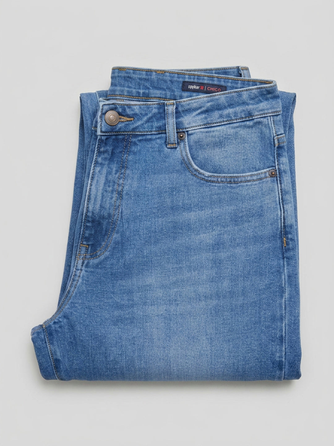 Men Chico Jeans Relaxed Fit Mid Blue Mid Rise