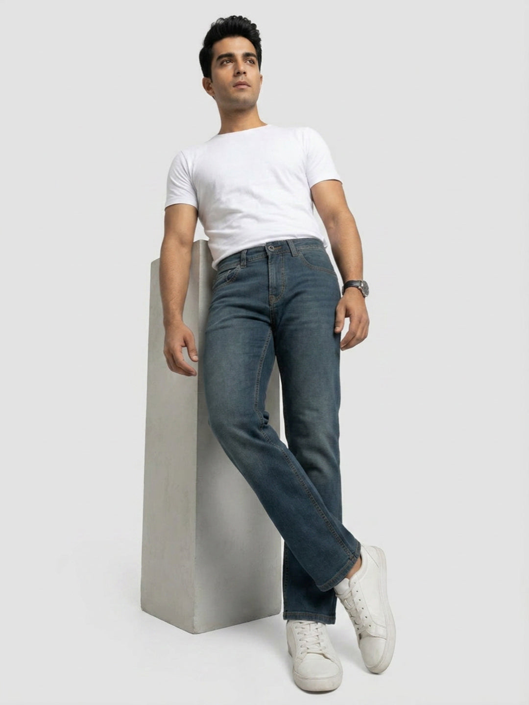 Men Chico Jeans Relaxed Fit Dark Blue Mid Rise