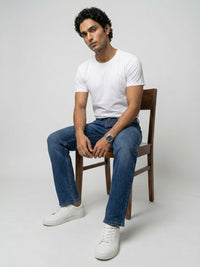Men Chico Jeans Relaxed Fit Mid Blue Mid Rise