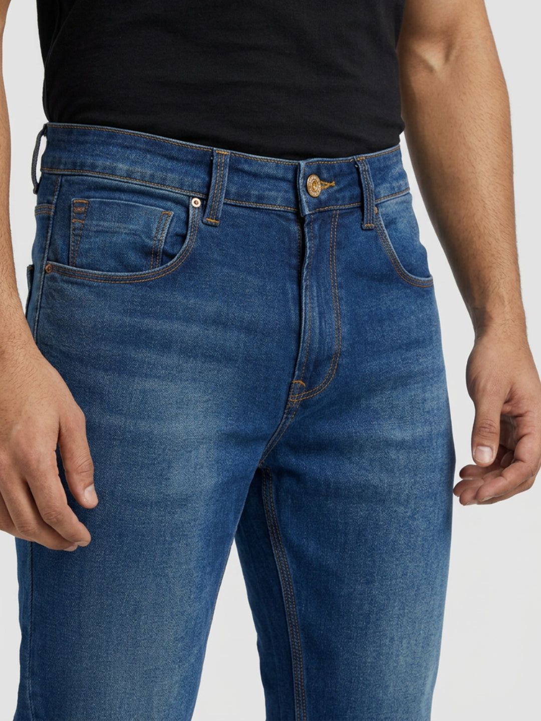 Men Chico Jeans Relaxed Fit Dark Blue Mid Rise