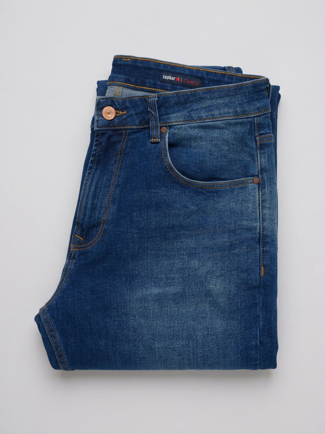 Men Chico Jeans Relaxed Fit Dark Blue Mid Rise