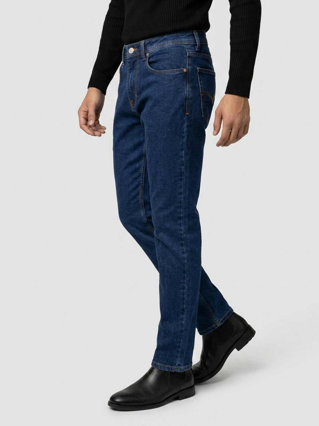 Men Chico Jeans Relaxed Fit Dark Blue Mid Rise