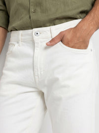 Men Chico Jeans Relaxed Fit White Mid Rise