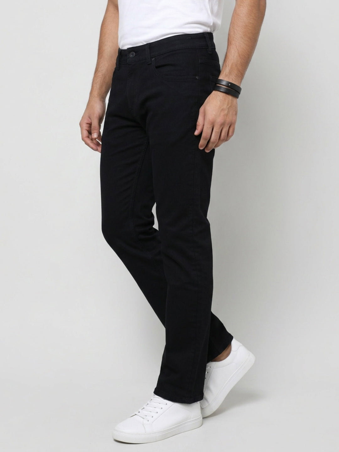 Men Chico Jeans Relaxed Fit Black Mid Rise