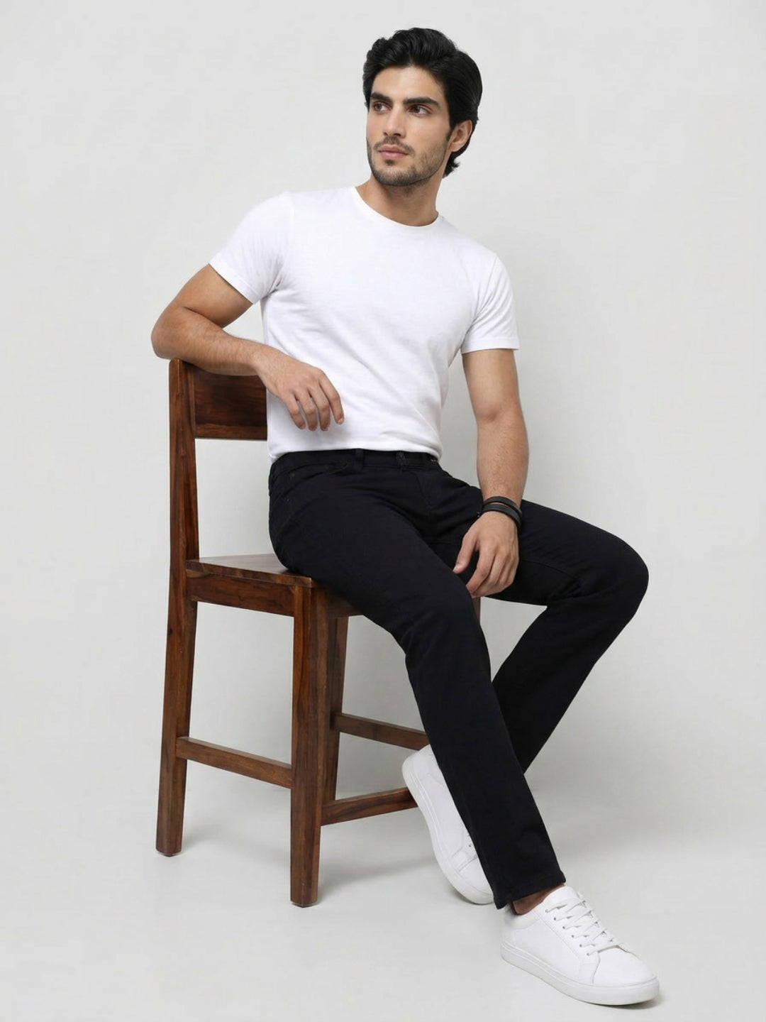 Men Chico Jeans Relaxed Fit Black Mid Rise