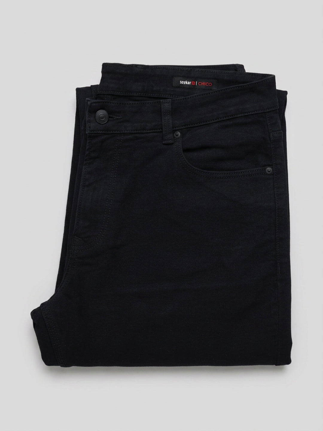 Men Chico Jeans Relaxed Fit Black Mid Rise