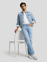 Men Chico Jeans Relaxed Fit Light Blue Mid Rise