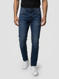 Men Diego Jeans Super Slim Fit Dark Blue Low Rise