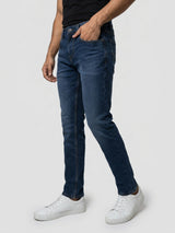 Men Diego Jeans Super Slim Fit Dark Blue Low Rise