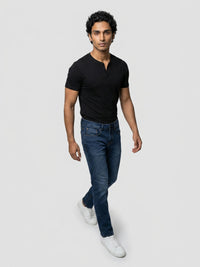 Men Diego Jeans Super Slim Fit Dark Blue Low Rise