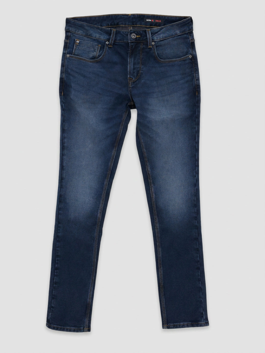 Men Diego Jeans Super Slim Fit Dark Blue Low Rise