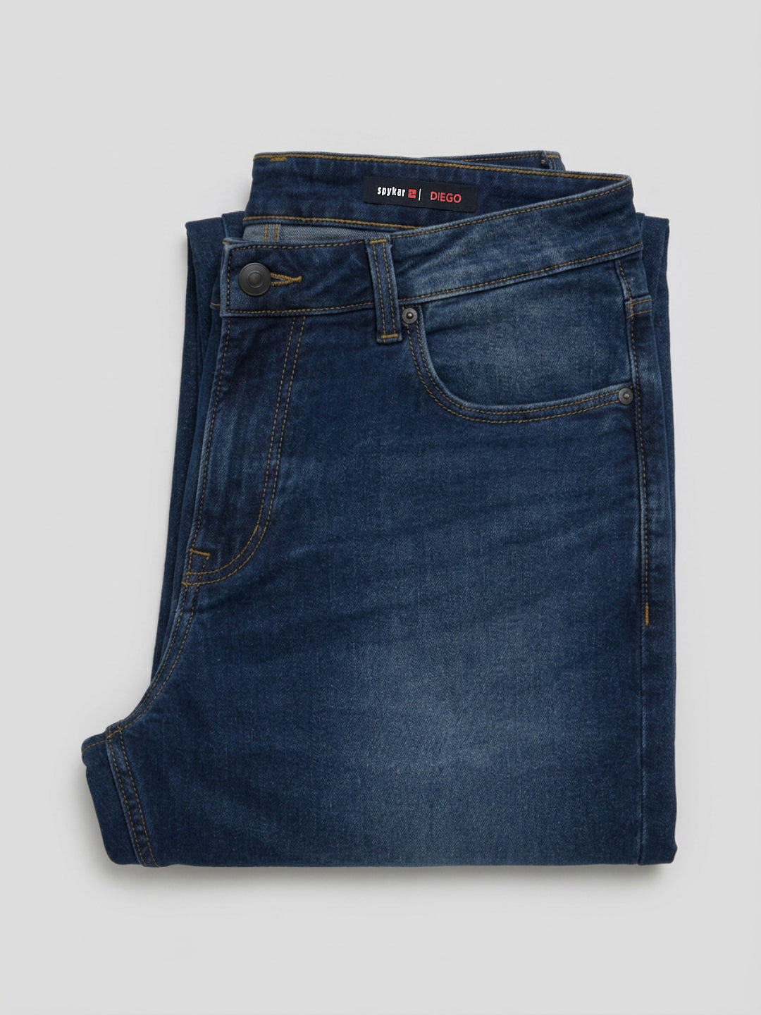 Men Diego Jeans Super Slim Fit Dark Blue Low Rise