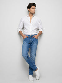 Men Diego Jeans Super Slim Fit Mid Blue Low Rise