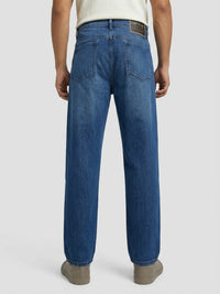 Men Ikemen Jeans Loose Fit Dark Blue Low Rise