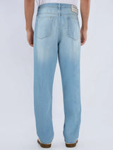 Men Ikemen Jeans Loose Fit Light Blue Low Rise