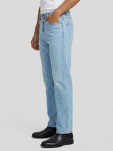 Men Ikemen Jeans Loose Fit Light Blue Low Rise