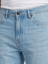Men Ikemen Jeans Loose Fit Light Blue Low Rise
