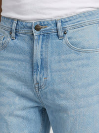 Men Ikemen Jeans Loose Fit Light Blue Low Rise